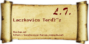 Laczkovics Teréz névjegykártya