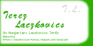 terez laczkovics business card