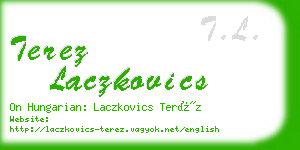 terez laczkovics business card